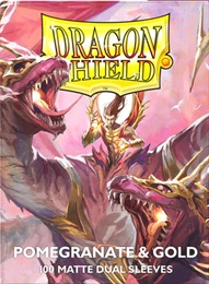 Sleeves: Dragon Shield: Pomegranate and Gold (Dual)