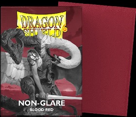Dragon Shield Sleeves: Standard - Matte Non-Glare Blood Red