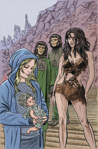 Planet of the Apes: Time of Man no. 1 (2018) Virgin Allred Variant