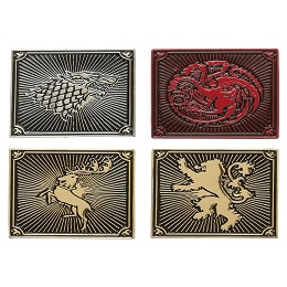 Game of Thrones House Lapel Pin Set
