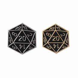 Dungeons and Dragons Dice Lapel Pin