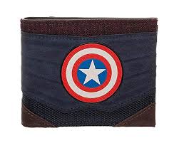 Captain America Chrome Weld Patch Bi-fold Wallet