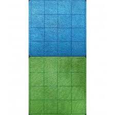Battlemat: 1" Square Reversible Blue-Green (23.5" x 26")