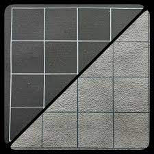 Battlemat: 1" Square Reversible Black-Grey (23.5" x 26")