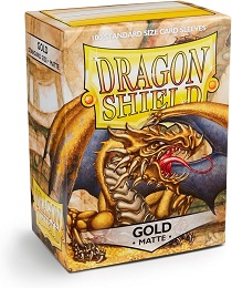 Sleeves: Dragon Shield: Matte Gold: 100 Sleeves 