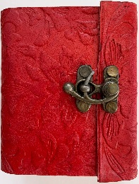 Red Embossed Journal - 3 x 4