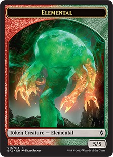 Elemental Token - Multi-Color (Red/Green) - 5/5