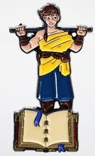 Lost Tome of Heroes: Human Monk Pin