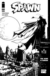 Spawn no. 318 (1992 Series) (Black and White Variant) 