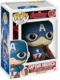 Funko POP!: Marvel: Avengers Age Of Ultron: Captain America (Unmasked) (92) - USED