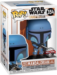 Funko POP!: Star Wars: Mandalorian: Death Watch Mandalorian (Two Stripes) (354) - USED