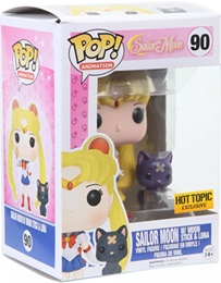 Funko Pop: Animation: Sailor Moon: Sailor Moon with Moon Stick and Luna (90) - Used