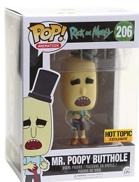 Funko Pop! Animation: Rick and Morty: Mr. Poopy Butthole (206) - Used