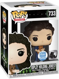 Funko POP: Movies: Alien 40th Anniversary: Ripley Holding Jonesy (733) - Used