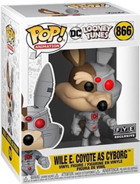 Funko Pop: Animation: DC Looney Tunes: Wile E. Coyote as Cyborg (866) - Used