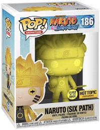 Funko Pop: Animation: Naruto Shippuden: Naruto (Six Path) (Glow in the Dark) (186) - used