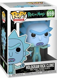 Funko Pop! Animation: Rick and Morty: Hologram Rick Clone (659) - Used