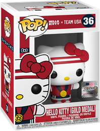 Funko Pop: Hello Kitty: Team USA: Hello Kitty (Gold Medal) (36) - Used