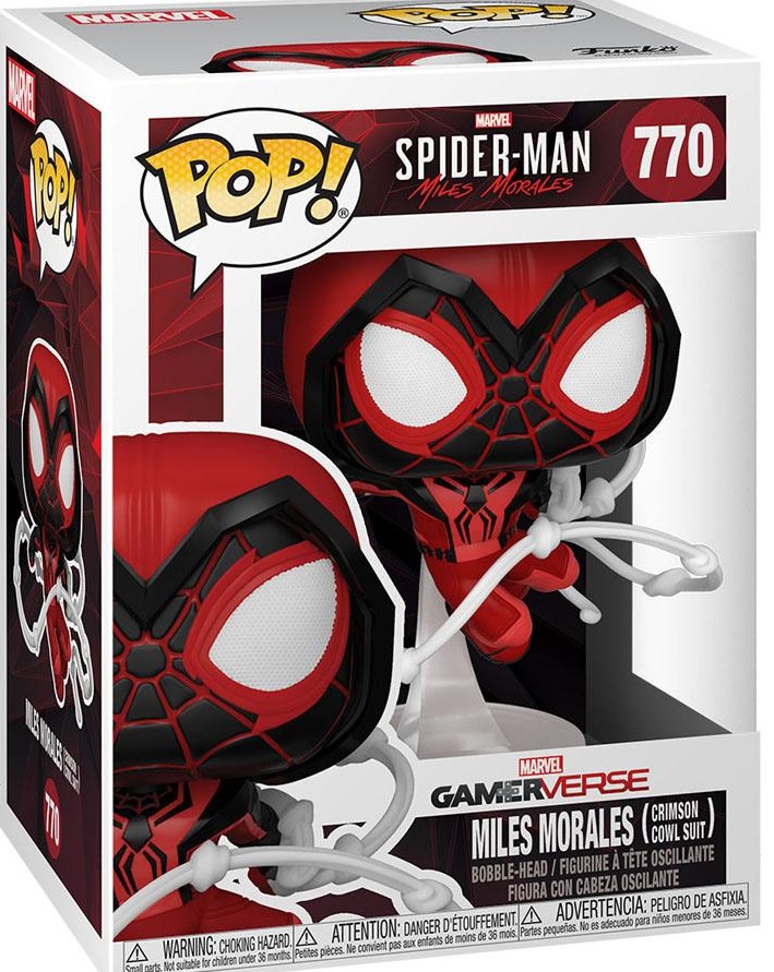 Funko Pop: Games: Spider-Man: Miles Morales Crimson Cowl Suit (770)