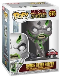 Funko POP: Marvel: Marvel Zombies: Zombie Silver Surfer (675) - Used