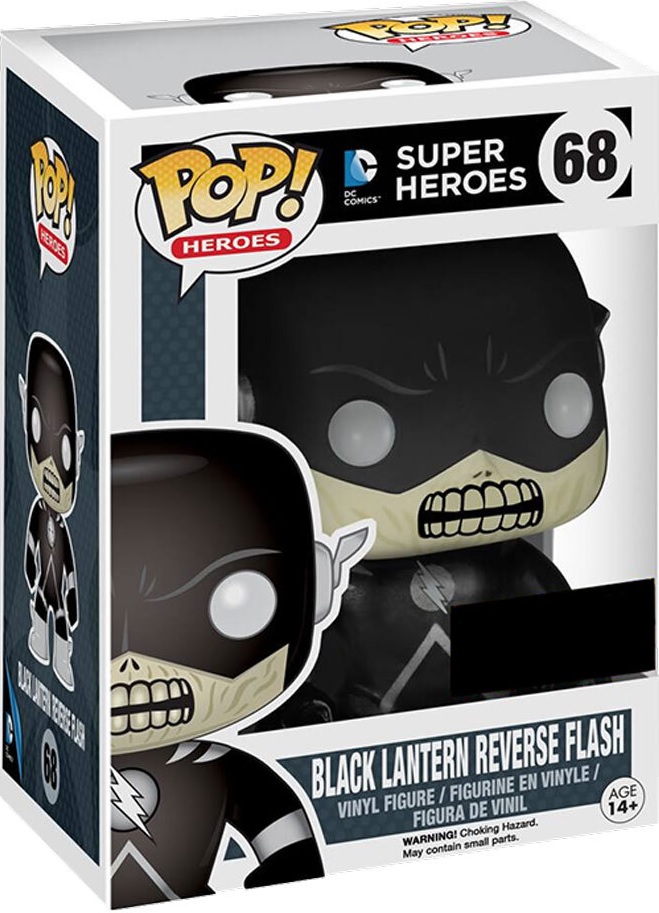 Funko Pop Heroes: DC Super Heroes: Black Lantern Reverse Flash (68) - Used