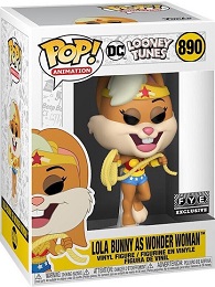 Funko Pop: Animation: DC Looney Tunes: Lola Bunny as Wonder Woman (890) - Used