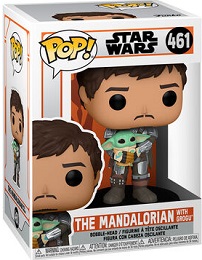 Funko POP: Star Wars: The Mandalorian: The Mandalorian with Grogu (461) - Used