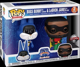Funko Pop: Space Jam: Bugs Bunny as Batman and Lebron James as Robin 2-Pack - Used