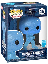 Funko POP: Art Series: Infinity Saga: Captain America (46) with Pop Protector Case - Used