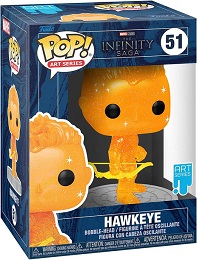 Funko POP: Art Series: Infinity Saga: Hawkeye (51) with Pop Protector Case - Used