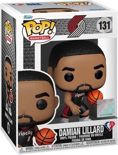 Funko Pop: NBA: Blazers- Damian Lillard (White Jersey) (131)