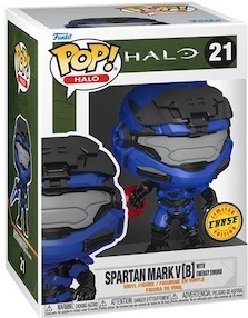Funko Pop Games: Blue Spartan Mark V With Energy Sword Chase Variant (21)