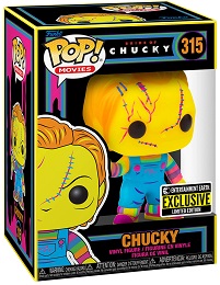Funko Pop: Movies: Bride of Chucky: Chucky (Blacklight) (315) - USED