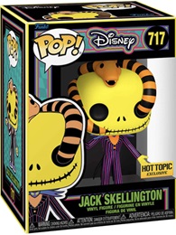 Funko Pop: Disney: Nightmare Before Christmas: Jack Skellington with Snake (Blacklight) (717) - Used