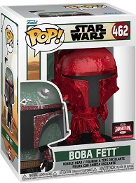 Funko POP: Star Wars: The Mandalorian: Boba Fett (462) (RED CHROME VERSION) - Used