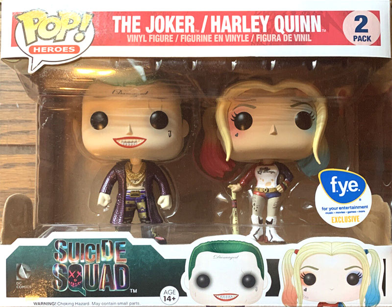 Funko Pop: Suicide Squad: The Joker - Harley 2 Pack (FYE Exclusive)  - Used