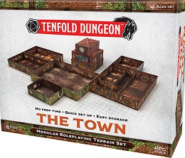 Tenfold Dungeon: Modular Terrain Set: The Town