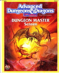 Dungeons and Dragons 2nd ed: Dungeon Masters Screen