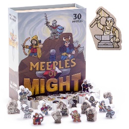 Meeples of Might - 30 Fantasy meeple Pawns for Tabletop RPGs