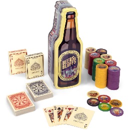 Beers and Bluffs: Poker Chip Tin