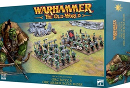 Warhammer The Old World: Orc and Goblin Tribes: Orc Boyz and Orc Arrer Boyz Mob 09-03