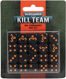 Warhammer 40K: Kill Team: Ork Kommandos Dice Set 102-82