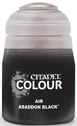 Citadel Air Paint: Abaddon Black 28-15
