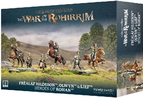 Middle-Earth Strategy Battle Game: War of the Rohirrim: Frealaf Hildeson, Olwyn and Lief 30-99