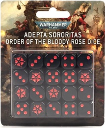 Warhammer 40K: Adepta Sororitas: Order of the Bloody Rose Dice 52-60