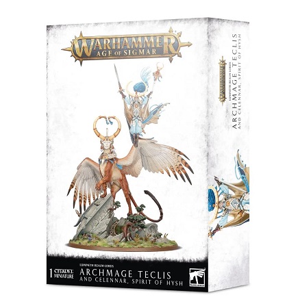 Warhammer Age of Sigmar: Lumineth Realm-Lords: Archmage Teclis and Celennar 87-53
