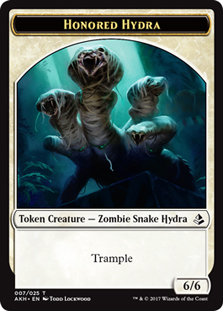 Honored Hydra Token with Trample - White - 6/6