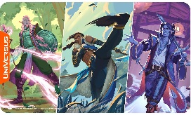 Universus CCG Critical Role Heroes of Exandria Caduceus, Beauregard and Mollymauk Playmat