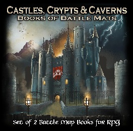 Books of Battle Mats: Castles, Crypts and Caverns - Used