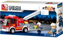 Bricks: Fire: Small Fire Truck Building Brick Kit